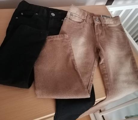 Hnedé nohavice - rifle - 98, 98