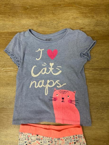 2x pyžamko mačičkové a vtáčikové, f&f,104