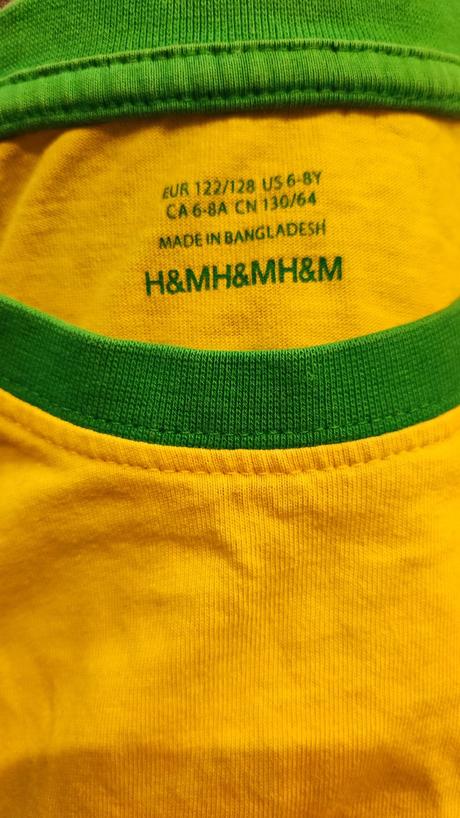 Tričko brasil, h&m,128