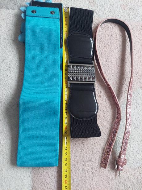 Opasok tyrkysové, čierny, ruzovy, f&f