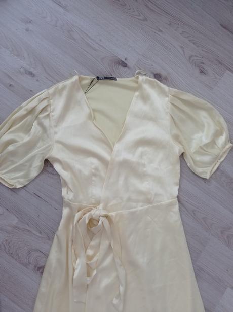 Saténové šaty zara, zara,m