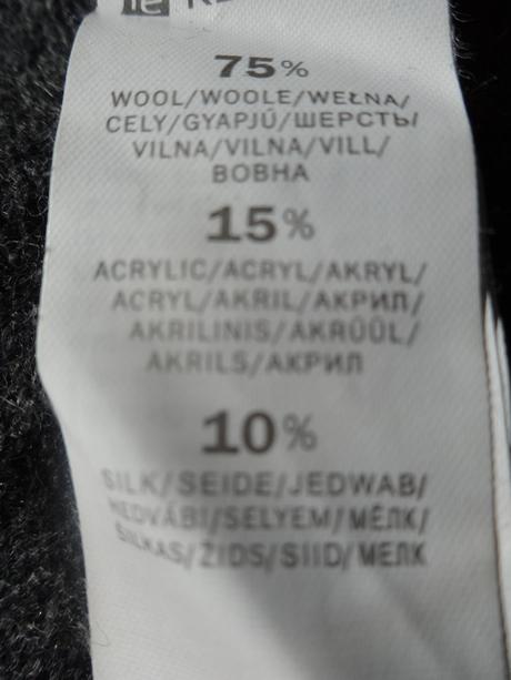 Sivý svetrík vlna a hodváb, s