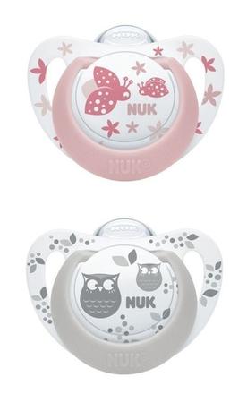 Nuk silikónový cumlík genius color 6-18m, 2ks, nuk