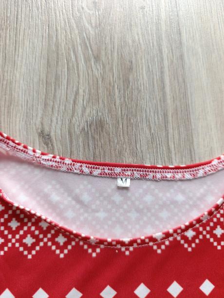 Dámske tenké červené vianočné šaty, s