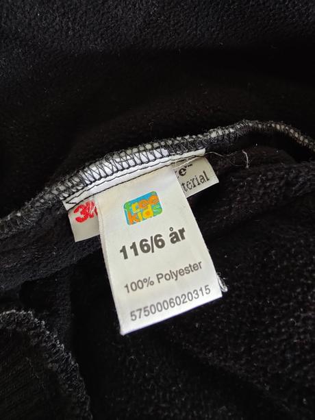 Štýlová prechodná čierna bunda, 116