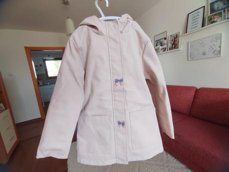 Zimná bunda - jemne ružová mango v.134, mango,134