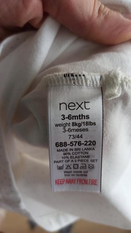 Set tričko+legíny+čelenka, next,68