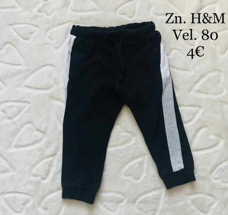 Tepláky, h&m,80