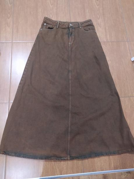 Riflová sukňa zara, zara,m