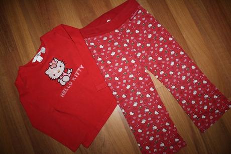 Tepláčiky hello kitty, h&m,104
