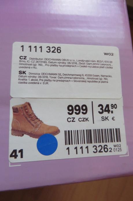 Dámske kotníčky - veľ. 41 - len vyskúšané, deichmann,41