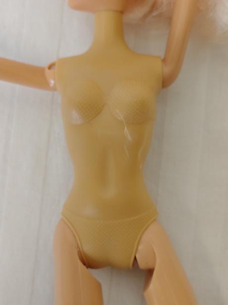 Retro blond bábika 31 cm, originál barbie sandále,