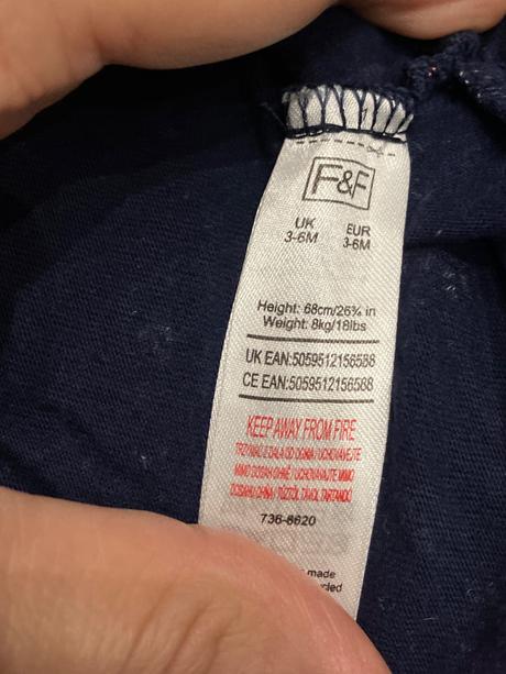 Dievčenské kvetované šaty (3-6 mes.), f&f,68