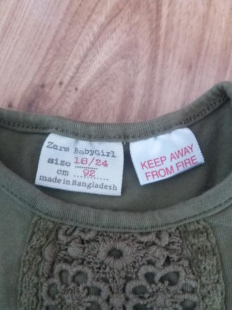 Dievčenské tričko zara č.92, zara,92
