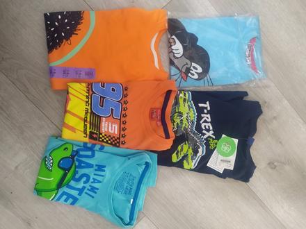 Tričká 5 ks veľkosť 128, 128