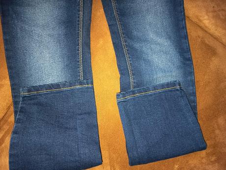 Rifle obtiahnuté, denim,s