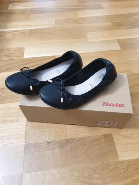 Čierne balerínky baťa veľ. 33, baťa,33