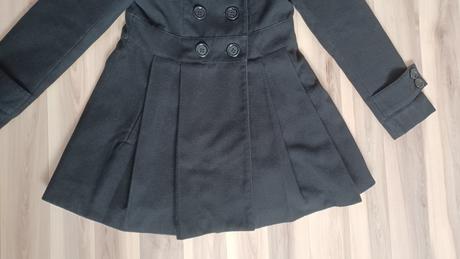 Prechodný čierny kabát, amisu,36