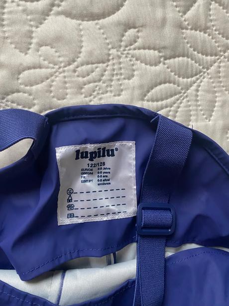 Bunda nohavice do dažďa 122/128, lupilu,122