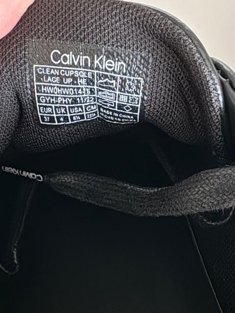Kožené sneakersky calvin klein, 37