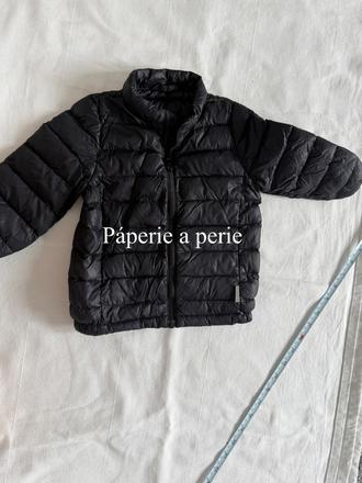 Čierna detská páperová bunda åhléns, 86