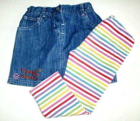 Skvelý setík sukničky a legíniek - upsy daisy, next,104