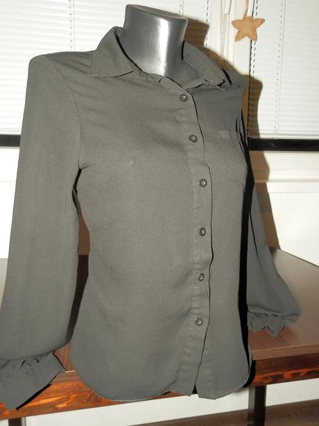 Čierna ľahká vzdušná košeľa xs/s, xs