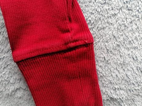 Bordový vrubkovany kompletik, lindex,74