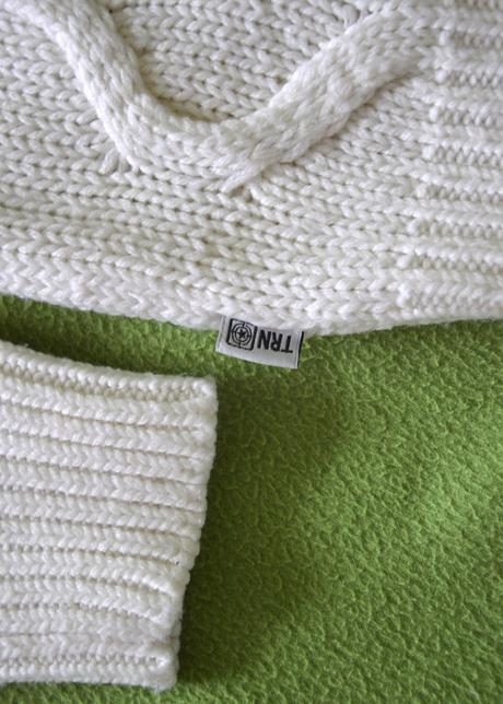 Krásny biely dievčenský pulóver, terranova,140