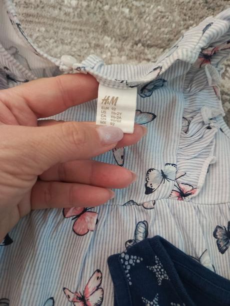 3x šaty, h&m,92