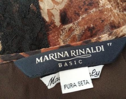 Marina rinaldi hodvábna asymetrická sukňa, 40