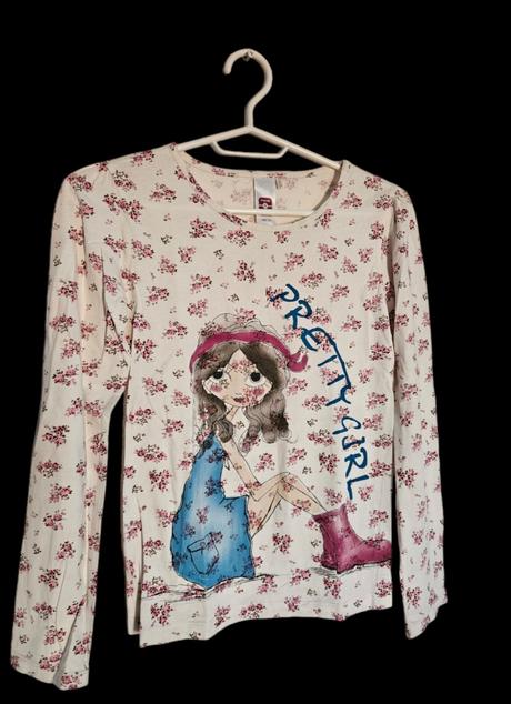 C&a tričko s dievčatkom 146/152, c&a,152