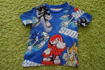 Tričko sonic, h&m,98