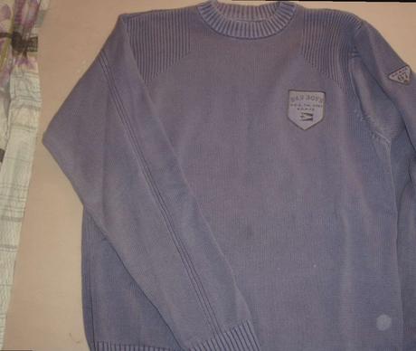 Fialovy pulover, xxl