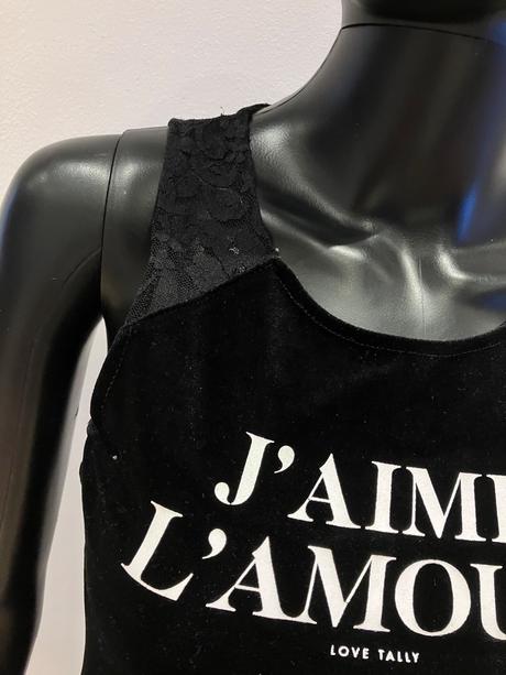 Zamatové body s čipkou (xs), tally weijl,xs