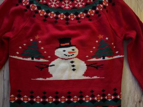 Krásny vianočný teplučký pulover, veľkosť m, m