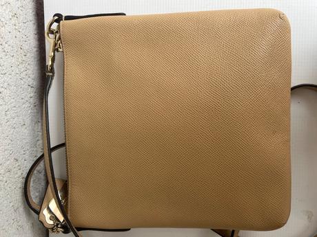 Coach crossby bezova kabela 22x23x3 kabelka kozena, coach