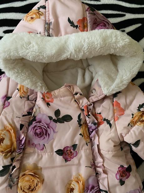 Zimný kvetinový overal george 6-9m, george,74