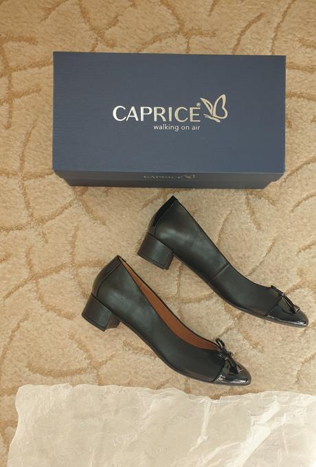 Kožené lodičky pravá koža caprice, 38 / 39