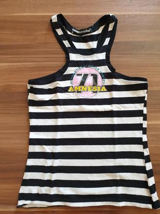 Páskované tričko amnesia, xs