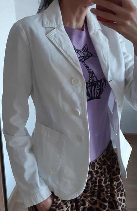 Biele sako, benetton,s