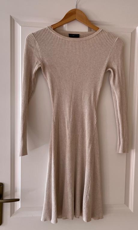 Krémové pleteninové šaty, tally weijl, m/38, tally weijl,m