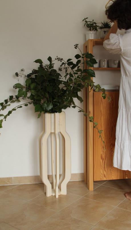 Drevená váza zo sashe.sk, 
