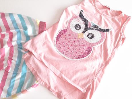 Dievčenske triko so sovou, 140