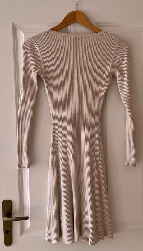 Krémové pleteninové šaty, tally weijl, m/38, tally weijl,m