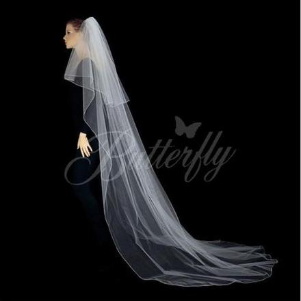 2-vrstvorý katedrálový závoj, 