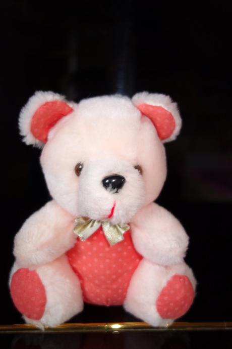 Plyš.hračka - medvedík ružový - 14 cm,