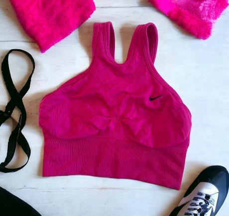 Fuchsiova sportova podprsenka, nike,xs