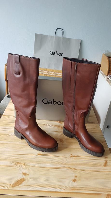 Vysoké dámske  kožene čižmy-gabor., gabor,42