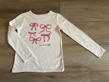 Tričko h&m mašličky 122/128, h&m,128